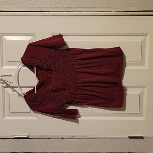 Half ruched blouse